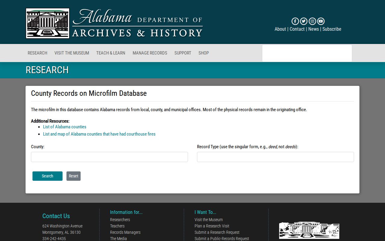 Shelby County city directory research through the ADAH county-record search